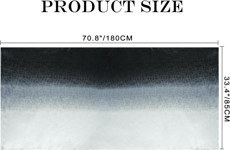 GERINLY Silk Feel Long Scarf for Men, Lightweight Business Dress Shawl Wraps Gentlemen, European Style Suit Scarves - Image 2